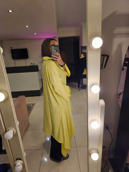 Oversized Yellow long Shirt