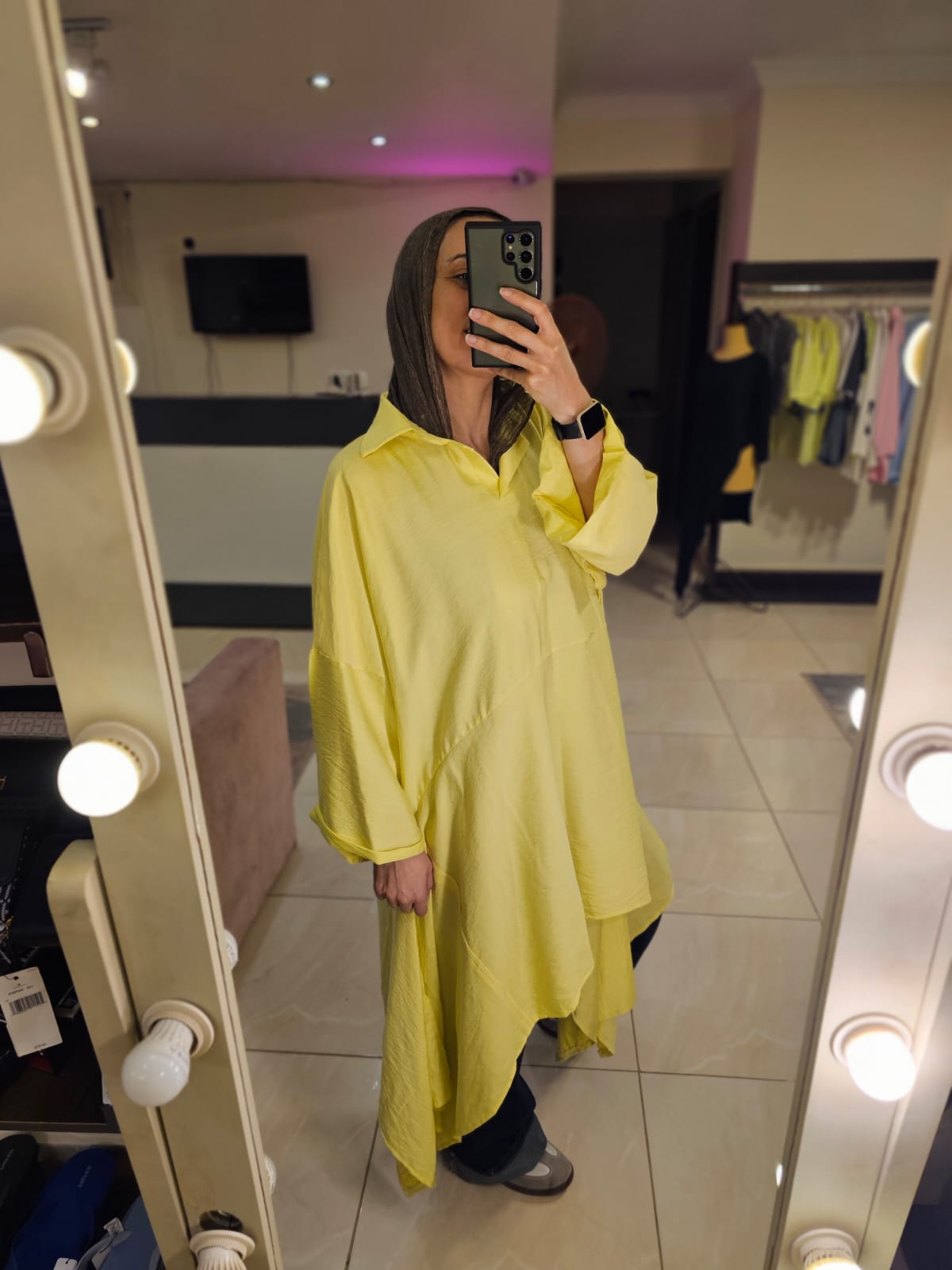 Oversized Yellow long Shirt