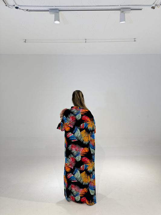 Tropical Dress in Black