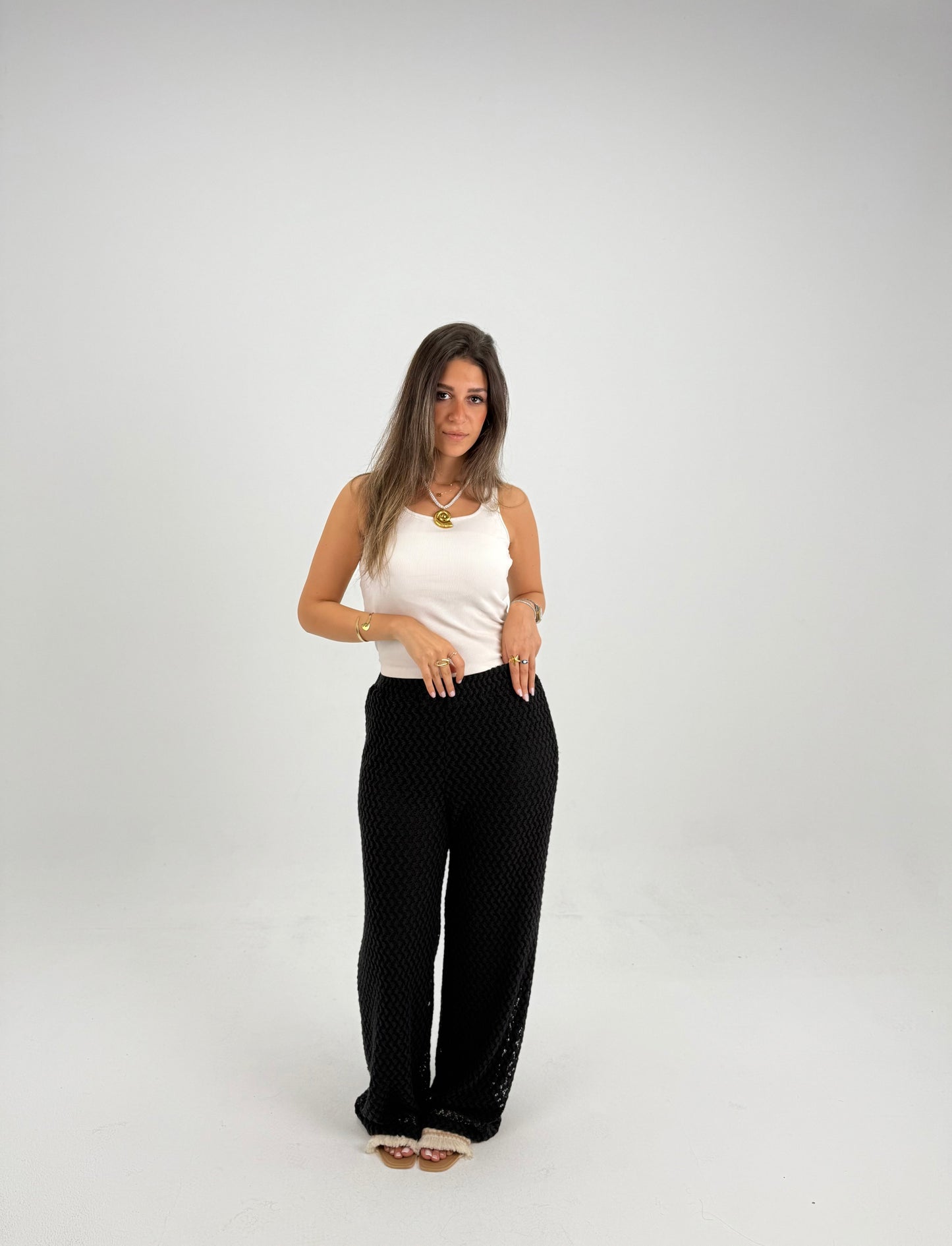 Knitted Pants in Black