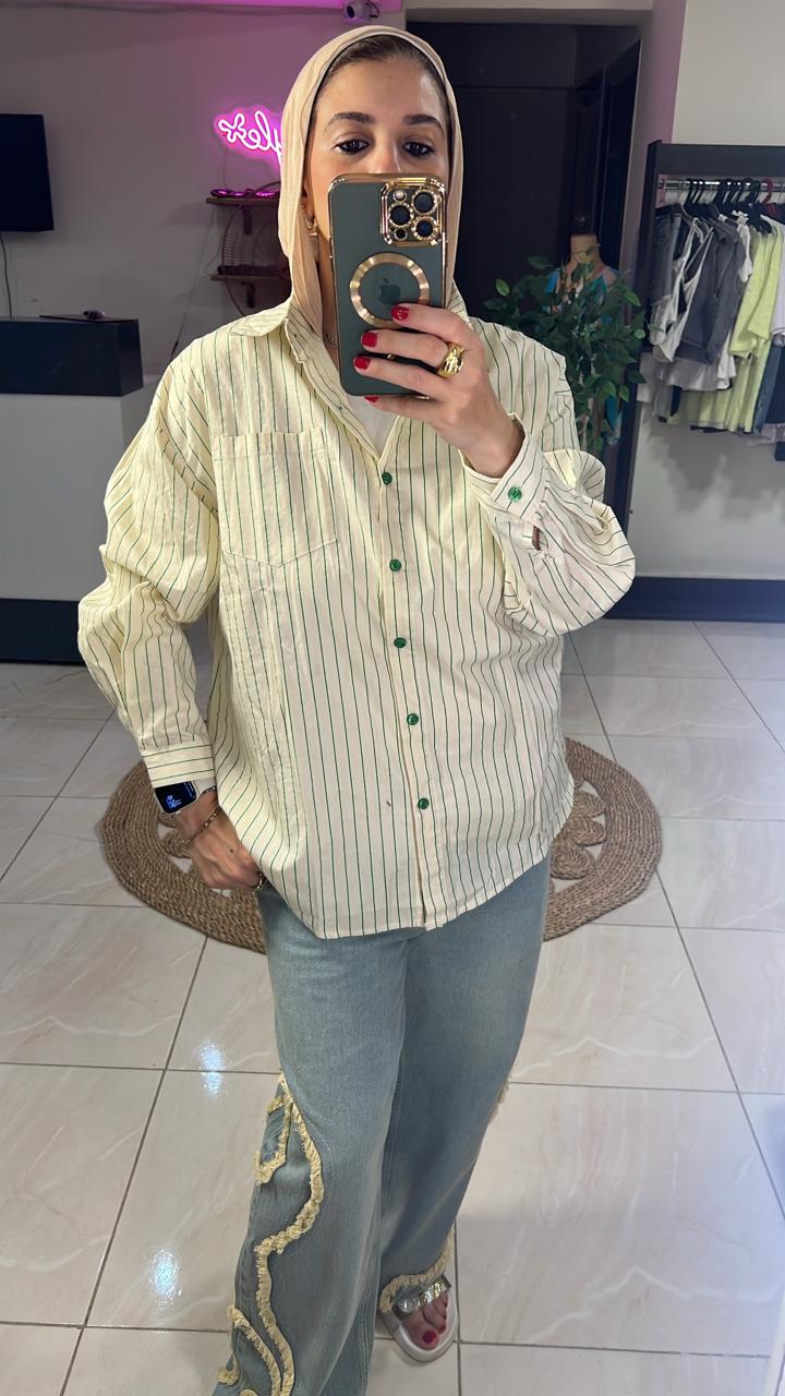 Striped Green Shirt