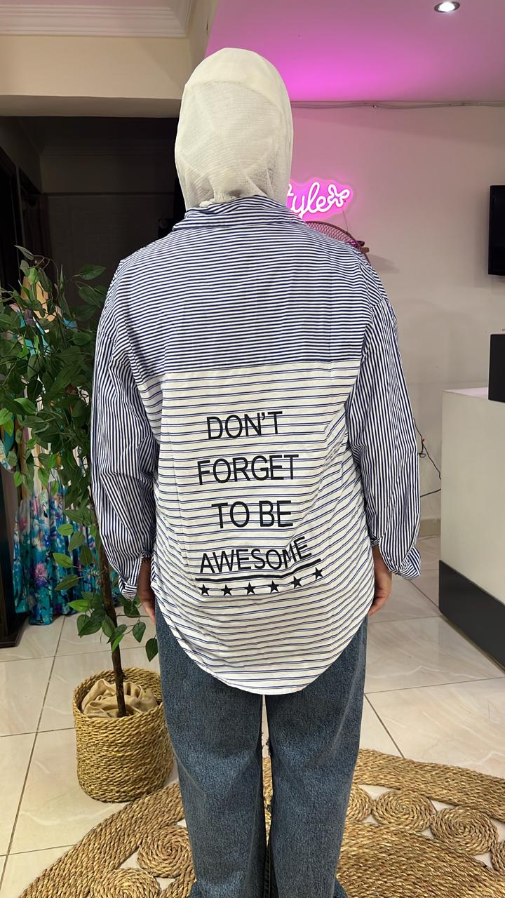 Striped Blue Shirt