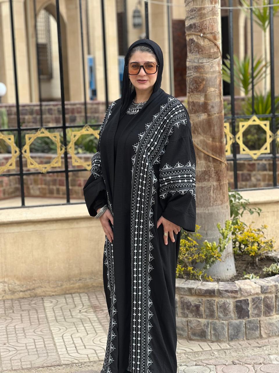 Linen Black Kaftan