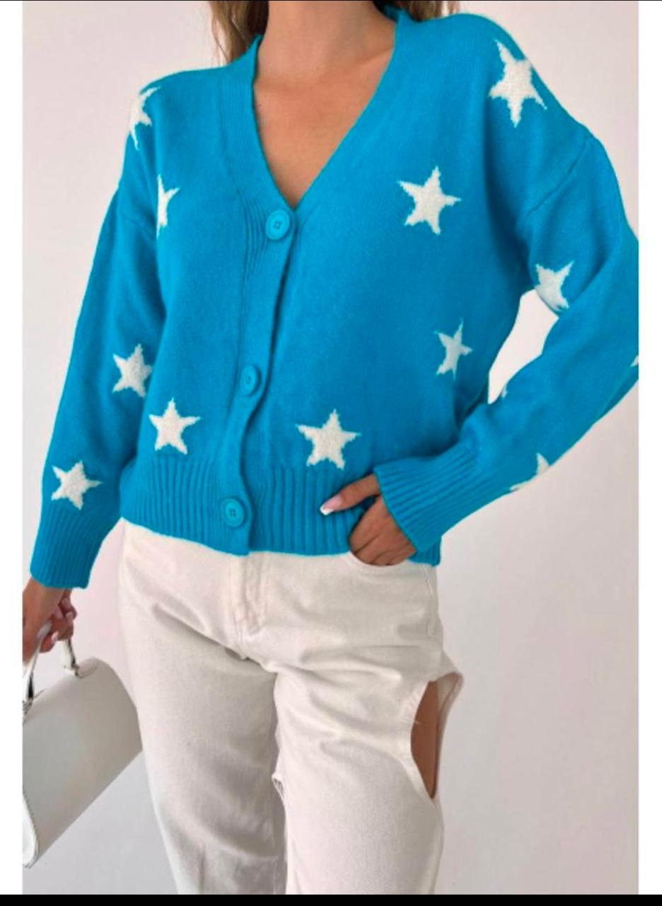 Wool Pullover with Stars