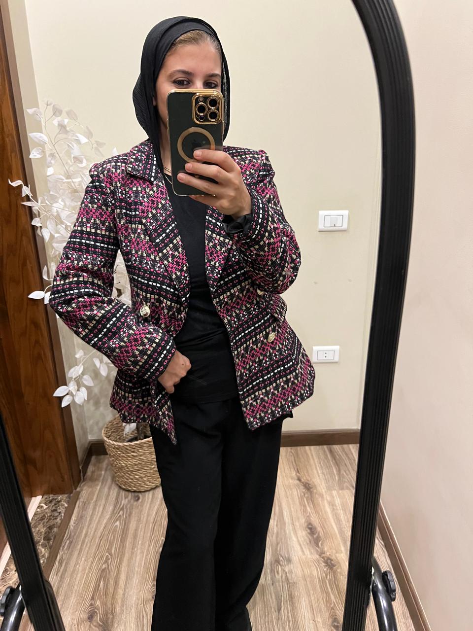 Blazer Patterned with long Sleeve