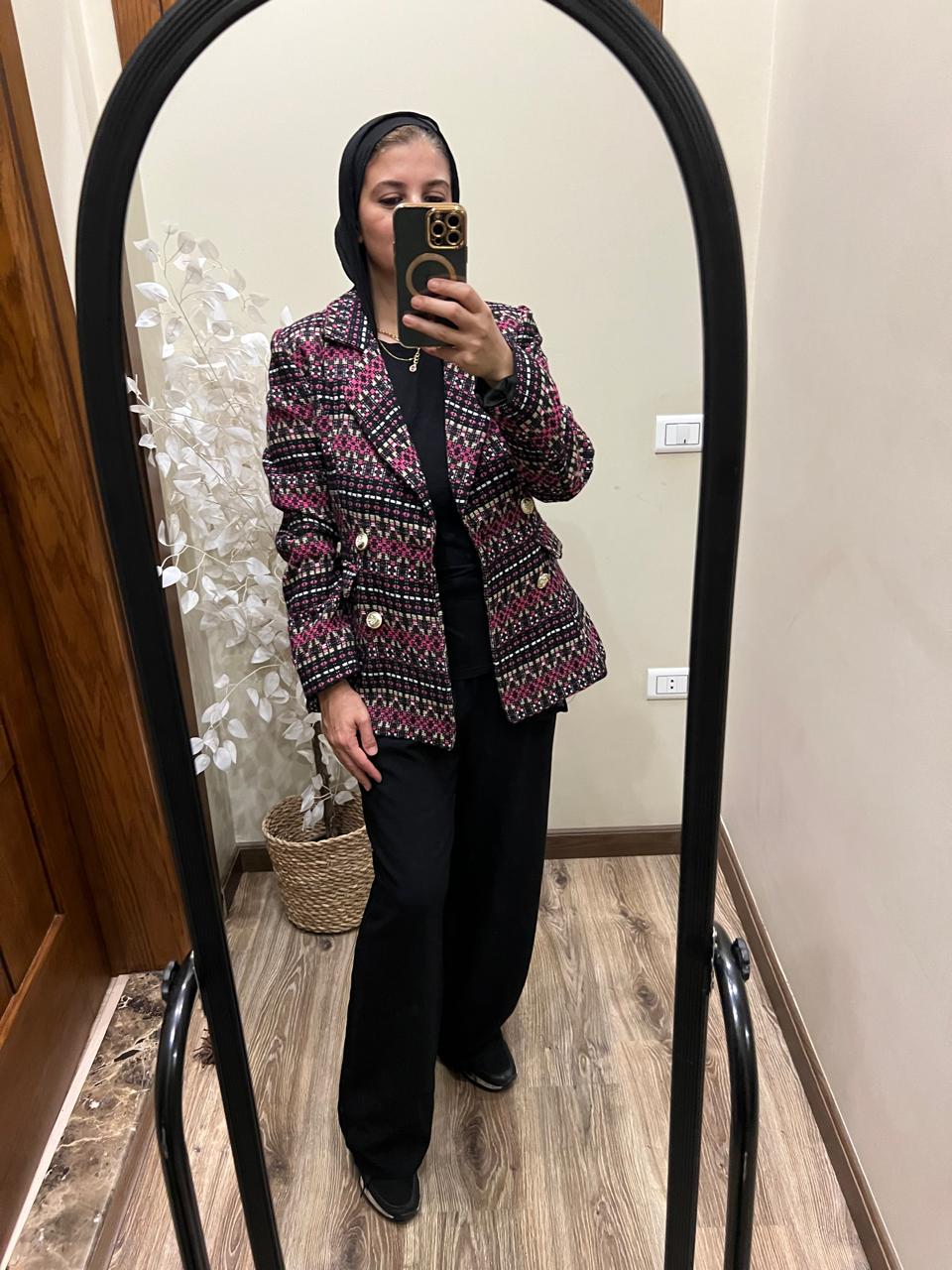 Blazer Patterned with long Sleeve