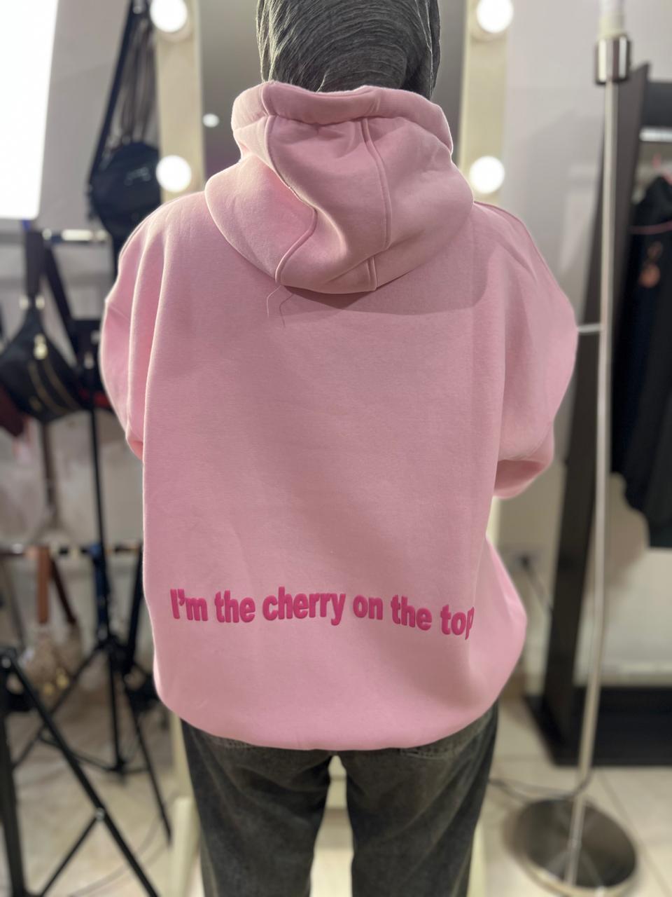 Cherry Melton Sweatshirt