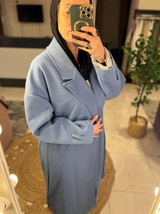 Blue Wool Coat