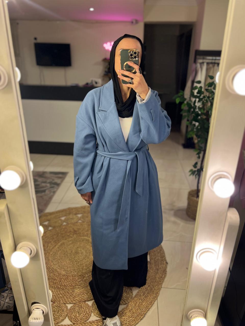 Blue Wool Coat