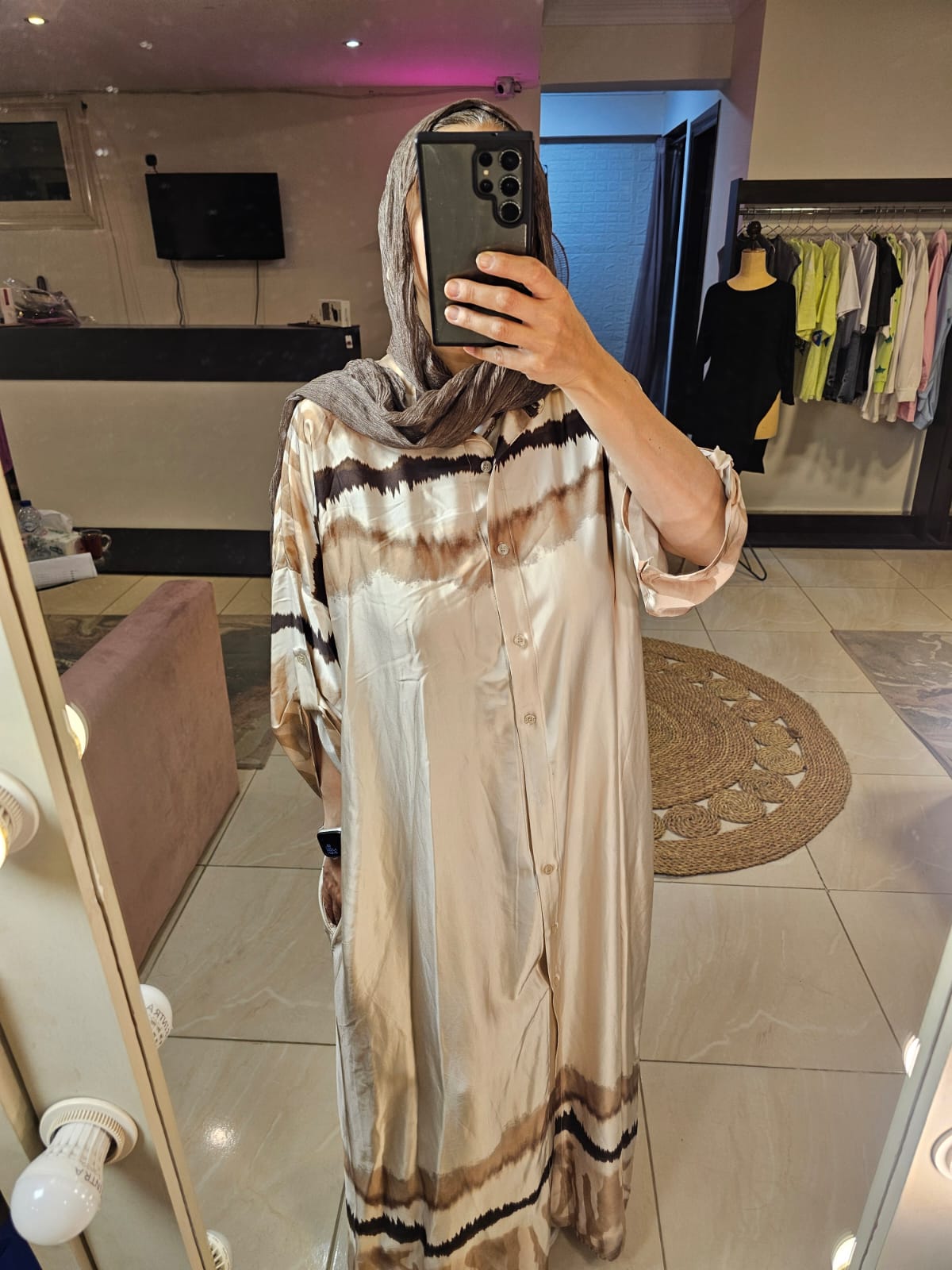 Italian Satin Dress
