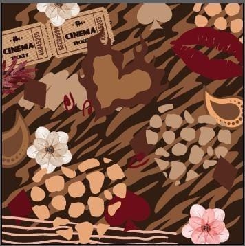 Zebra Scarf (Square)