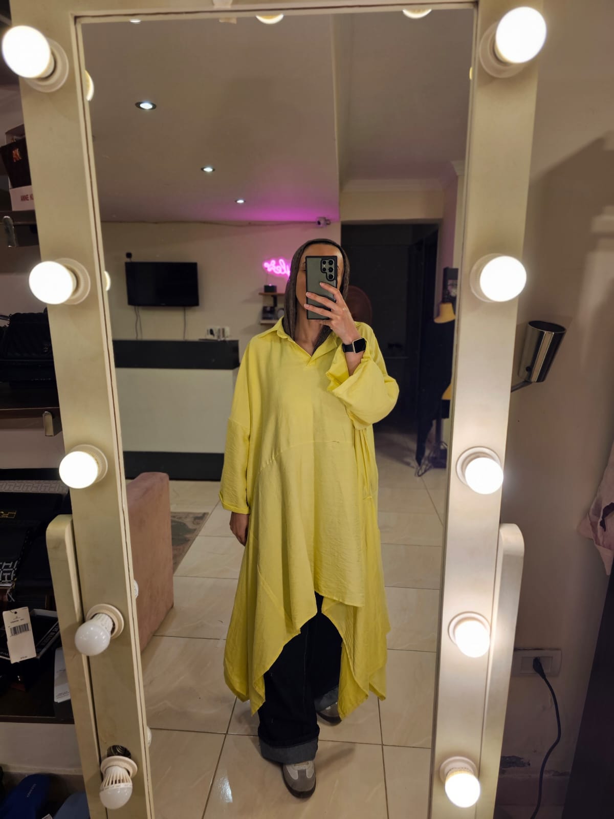 Oversized Yellow long Shirt