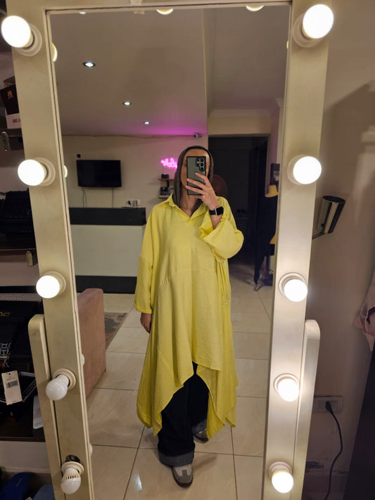 Oversized Yellow long Shirt