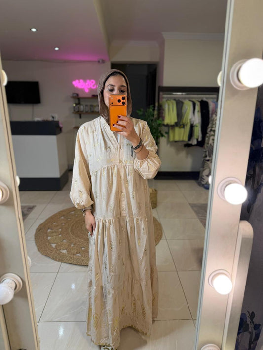 Off white Turkish Drees