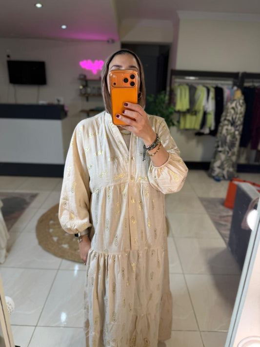 Off white Turkish Drees