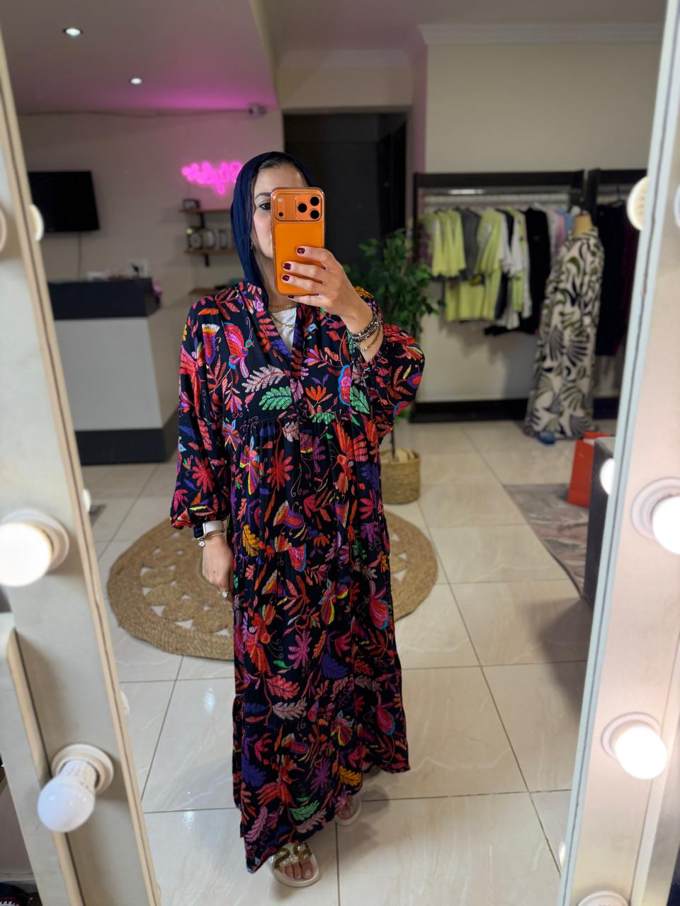 Floral  Turkish Dress