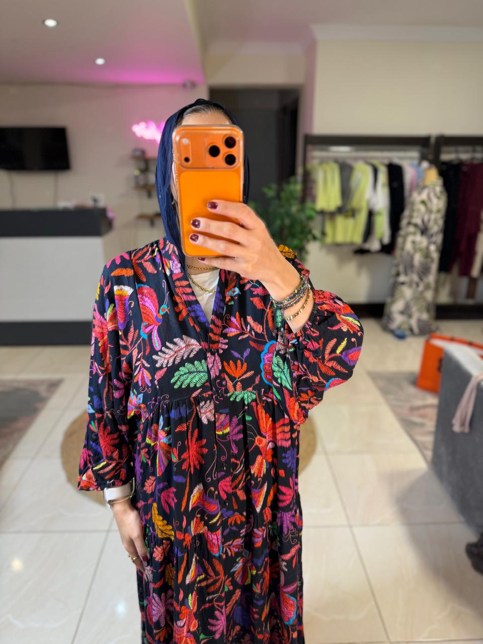 Floral  Turkish Dress
