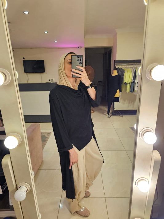 High low Black Top