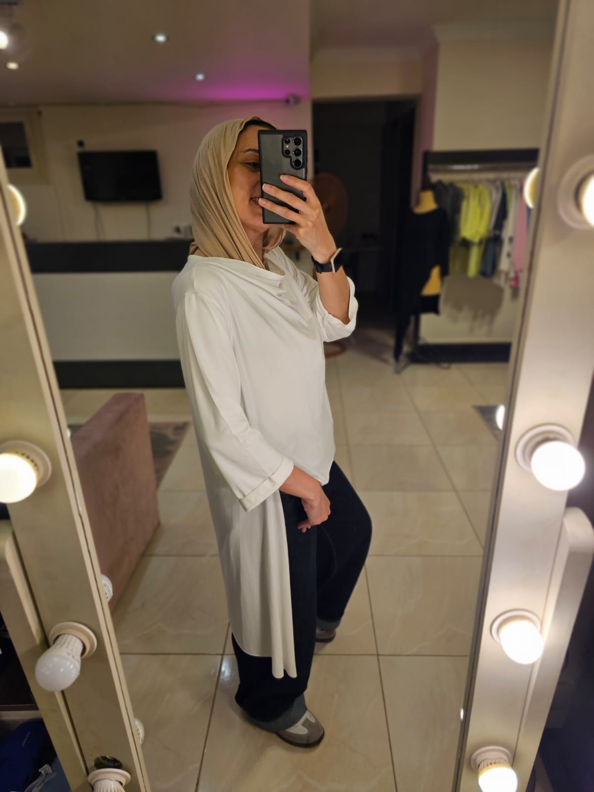 High low White Top