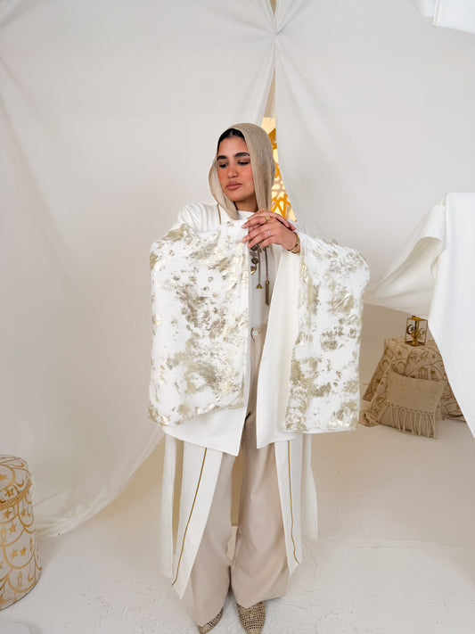 Off-white Suede Kaftan