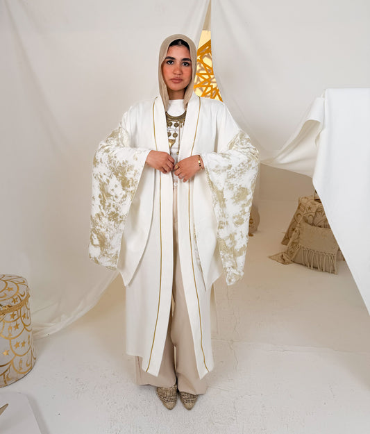 Off-white Suede Kaftan