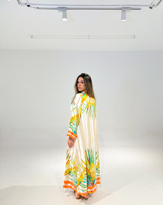 Palmy Dress in White