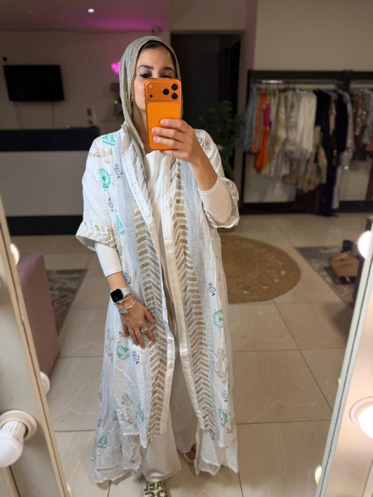 Indian White Cardigan