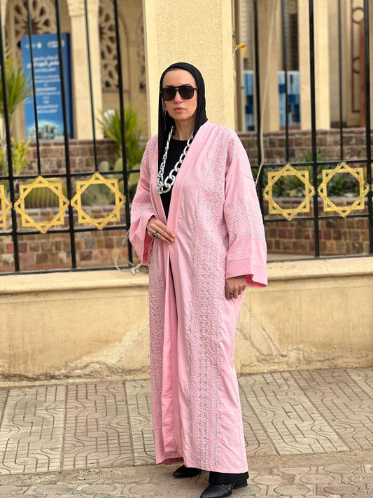 Linen Pink Kaftan