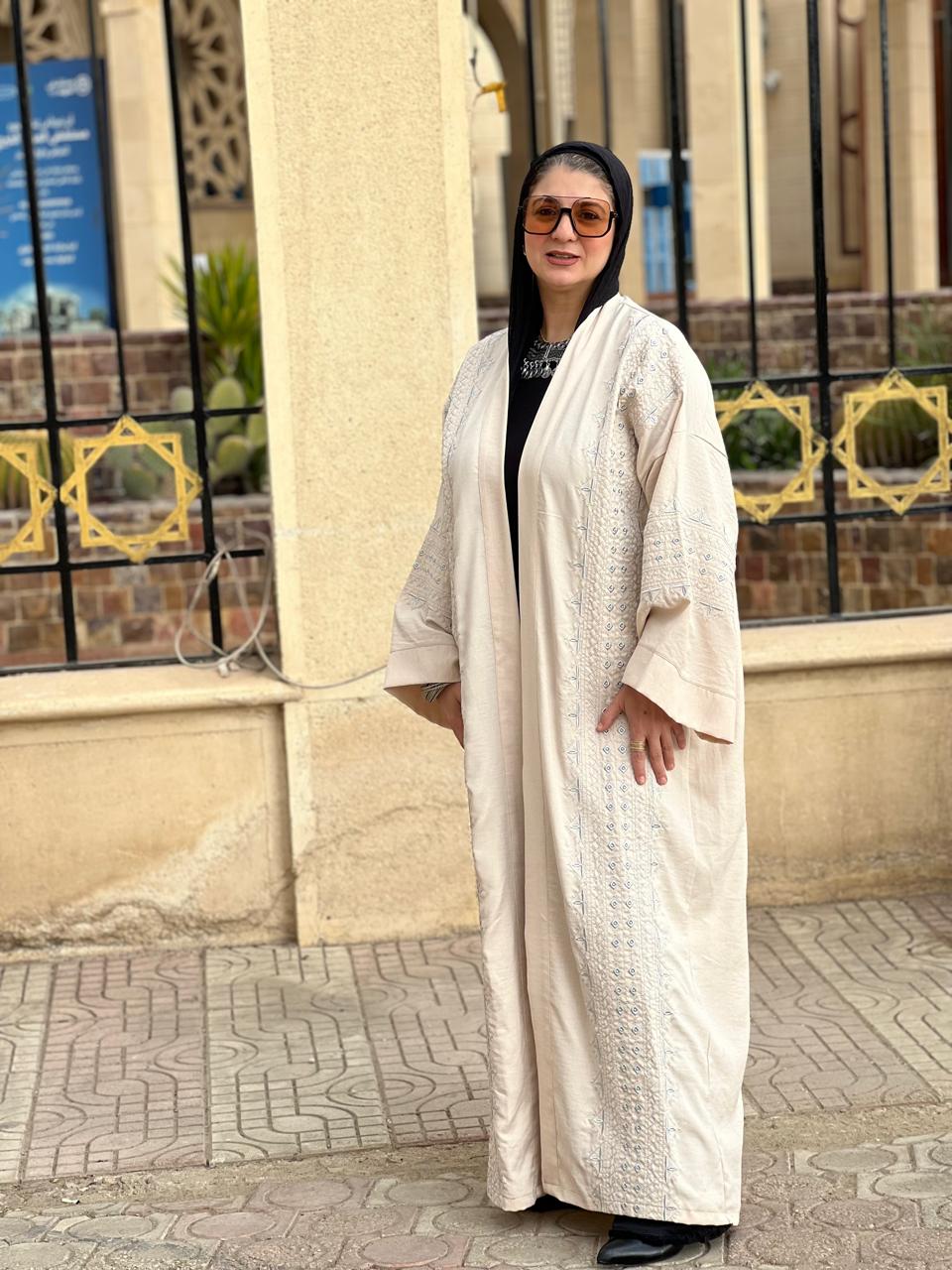 Linen Off-white Kaftan