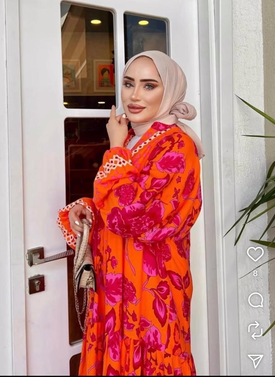 Turkish Orange Dress