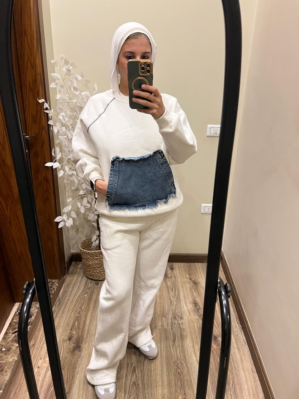 Melton Set with Demin Pocket