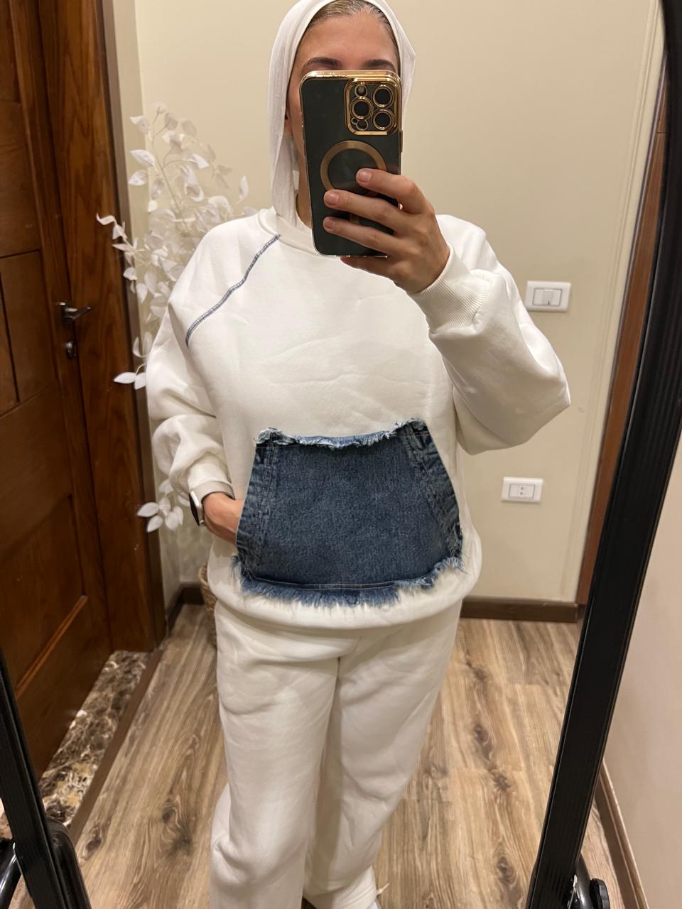 Melton Set with Demin Pocket