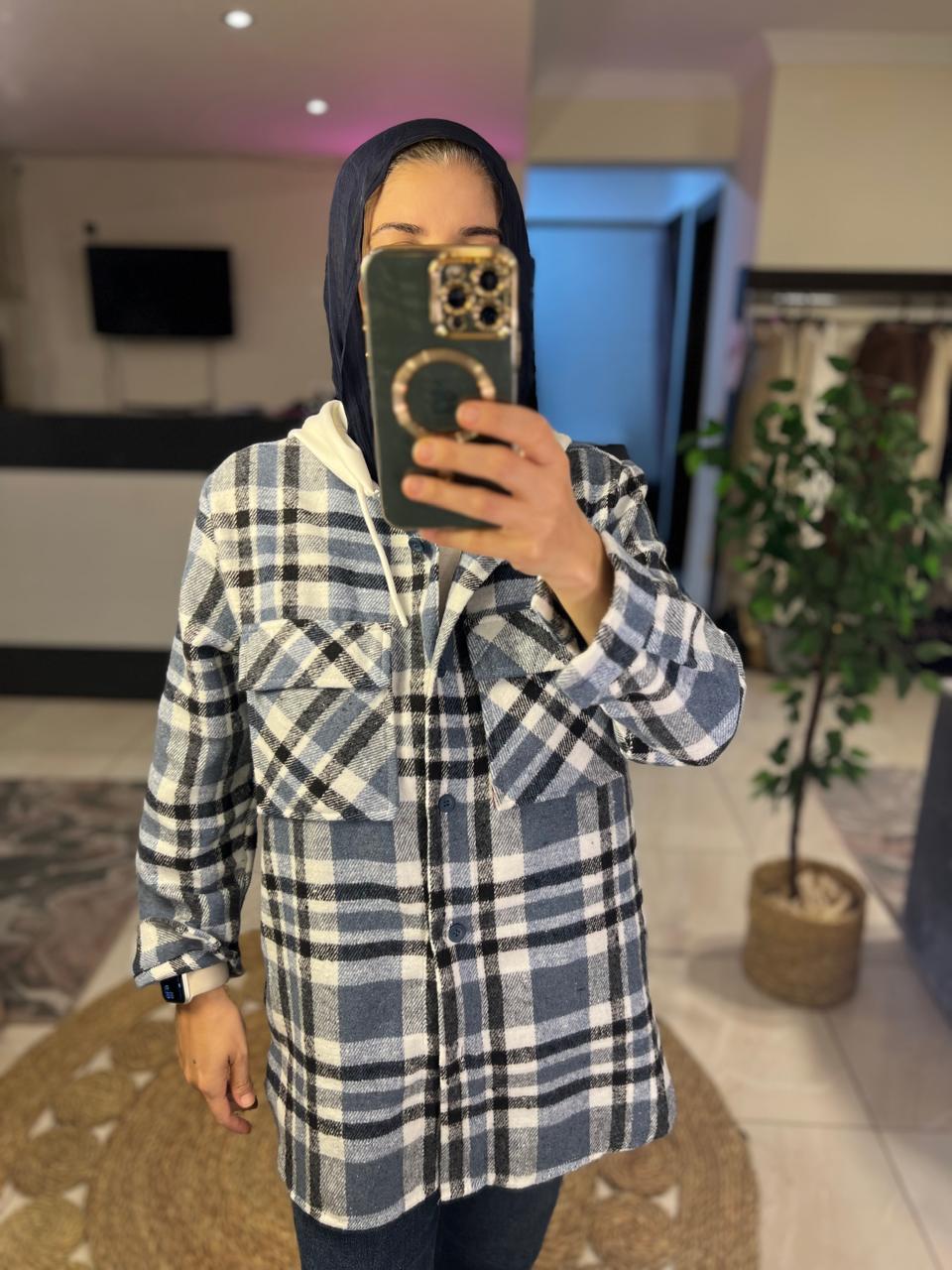 Checkered Blue shirt