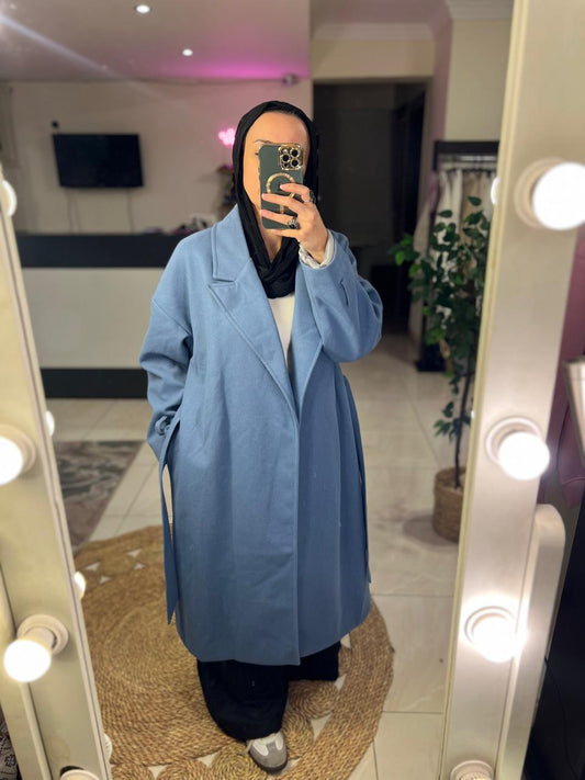 Blue Wool Coat