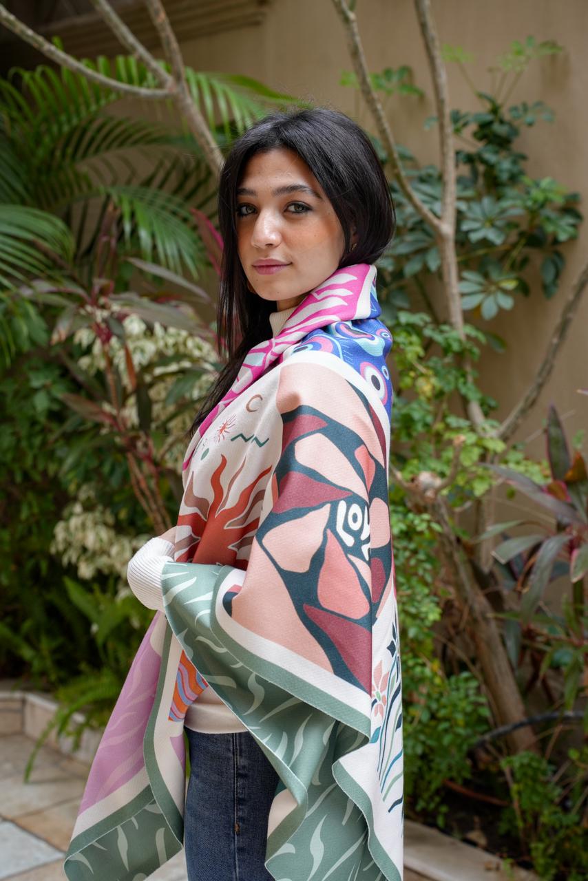 Flora Scarf ( square)