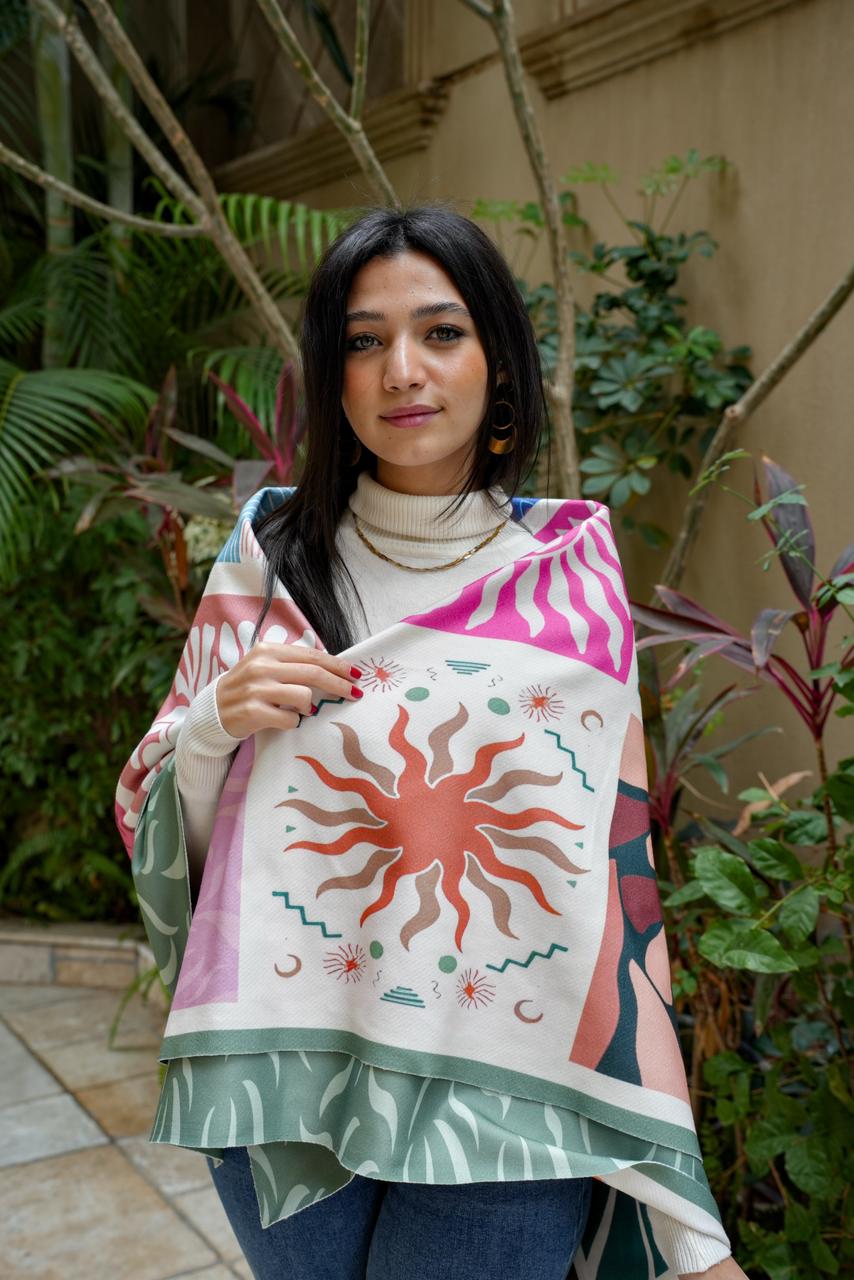 Flora Scarf ( square)