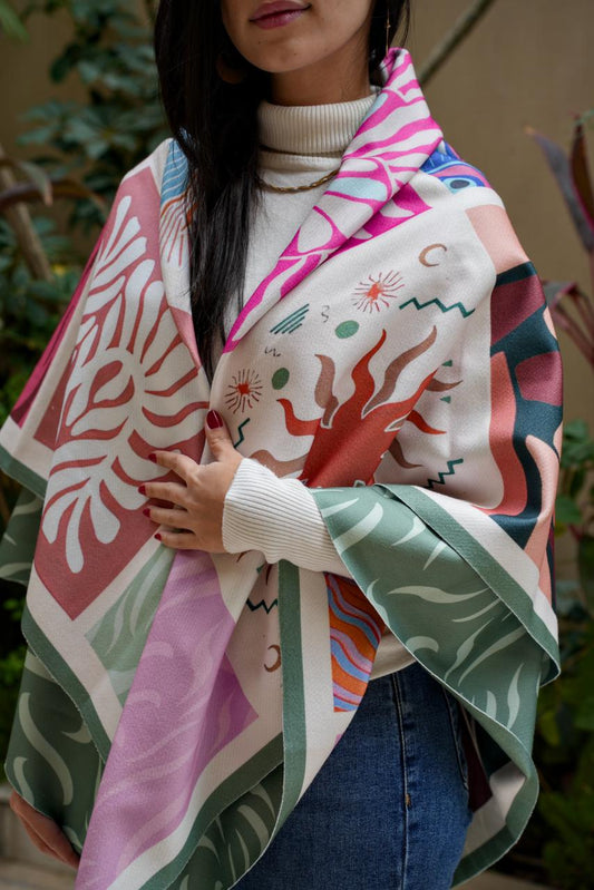 Flora Scarf ( square)