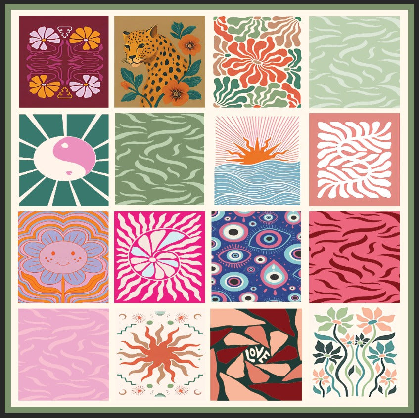 Flora Scarf ( square)