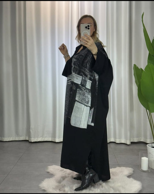 Turkish Dress Black & Gray Jeans