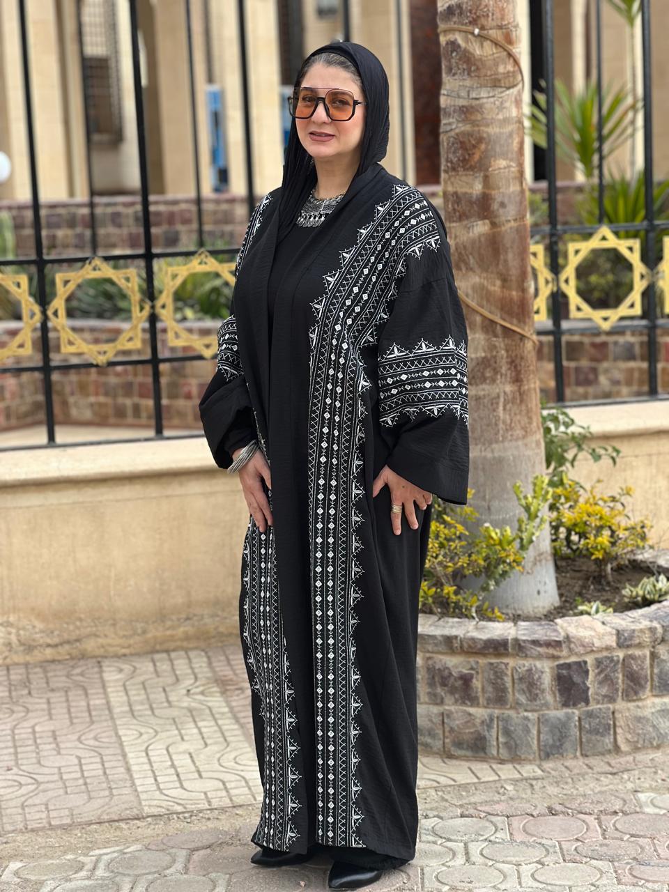 Linen Black Kaftan
